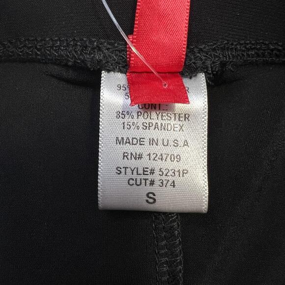 IC by Connie K Top Pants Set Womens Small Black Ruffle Sleeve Mesh Details USA - Picture 14 of 16